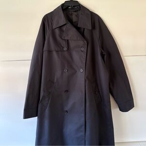 Zara Men's Rain Trench Coat Black - Size M - like New